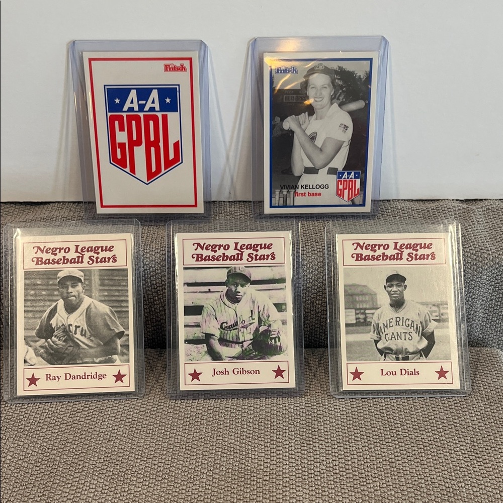 1986 Larry Fritsch Cards Sample Negro League Baseball Stars & A-A GPBL Sample